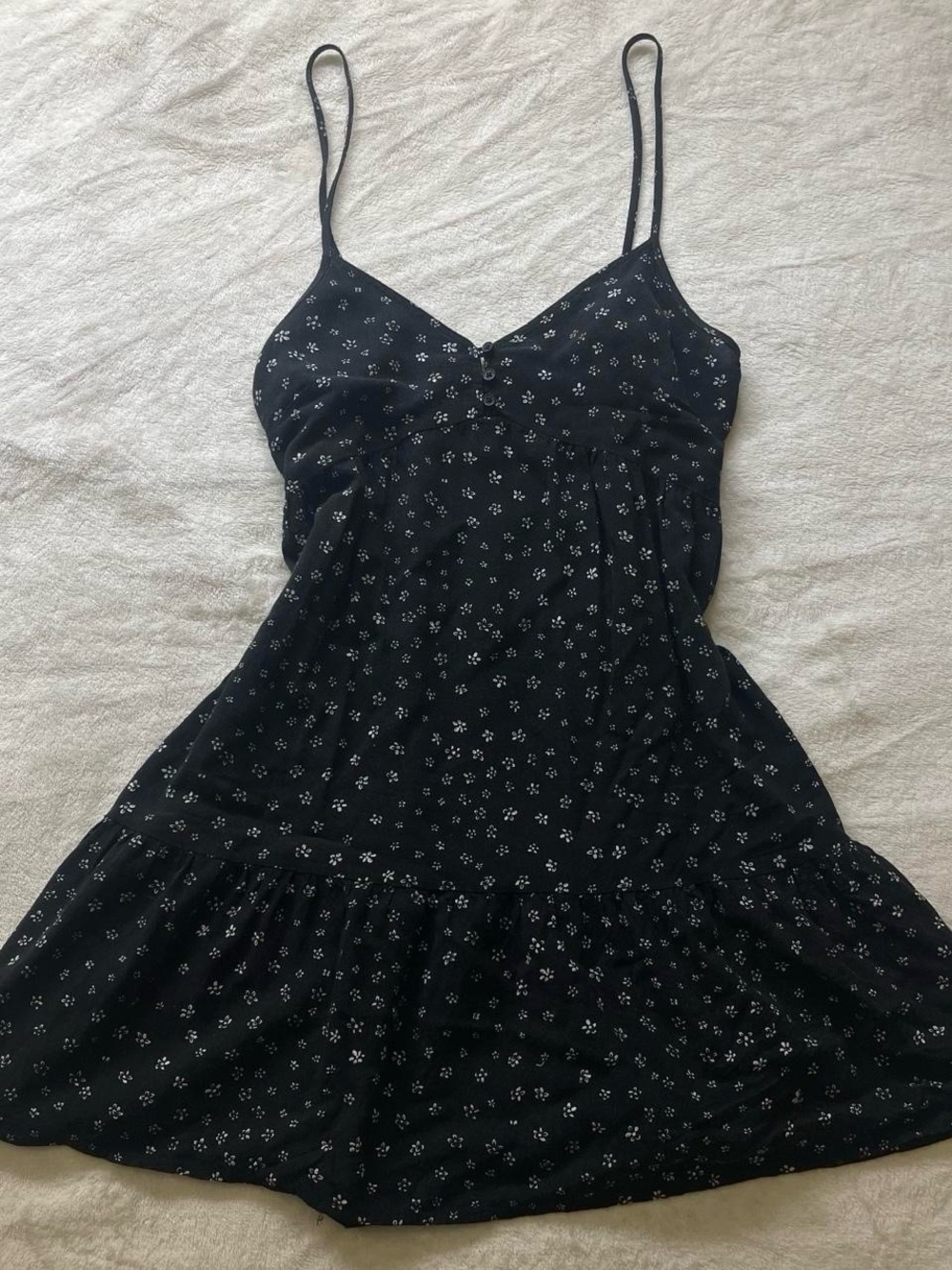 PacSun Black floral mini dress
